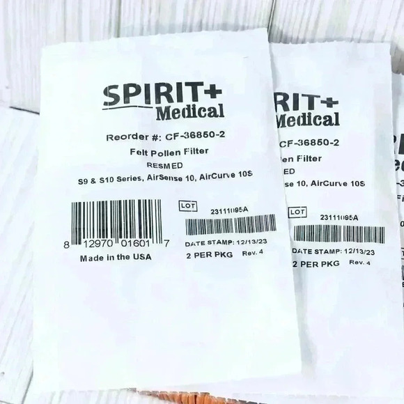 Lot 12 Packages Spirit + Medical S9 & S10 Felt Pollen Filter (2) Per Package - Picture 2 of 3